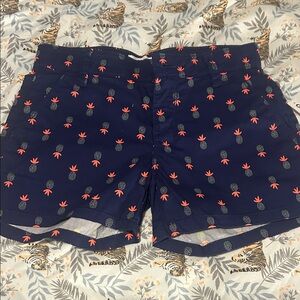 Old Navy Dark Blue Pineapple Print Girls Shorts - 8 NWT